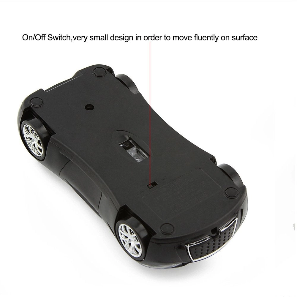Roadster Sports Car Shape Mouse - Wireless