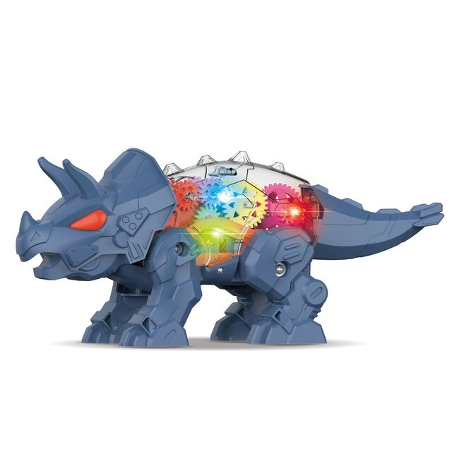 SAM BOX FZE Electric DIY Gear Dinosaur - Light and Sound Blue