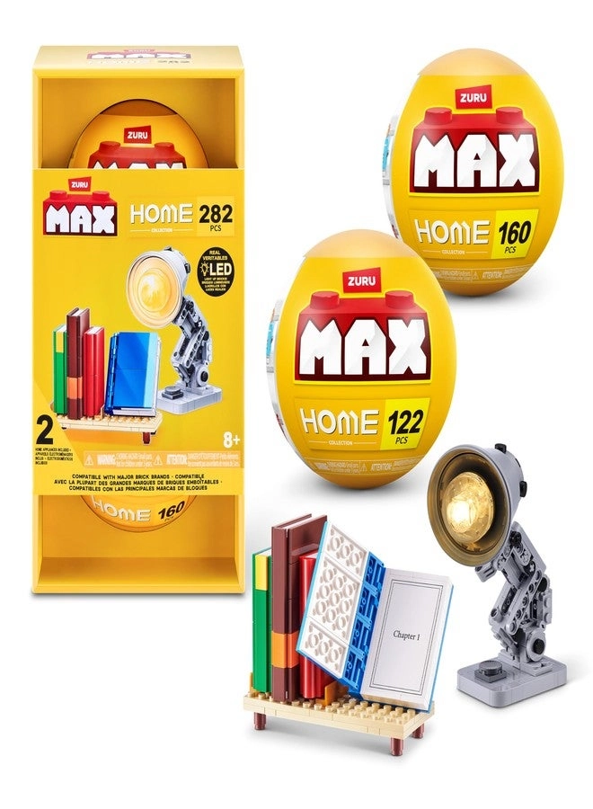 ZURU Build More Premium Home Collection - Books - 282 pcs + Build More Premium Home Collection - Lamp