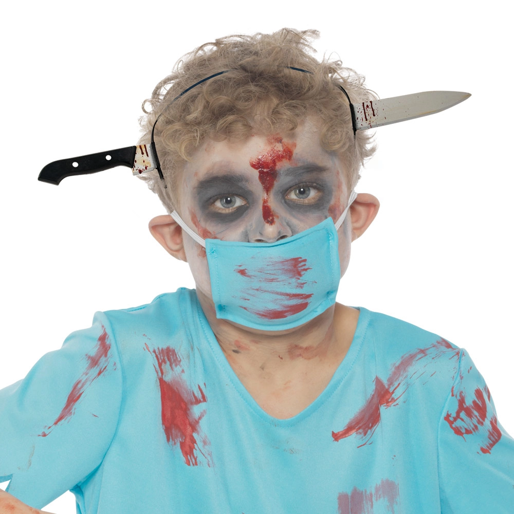 Creepy Zombie Fake Knife Headband - Suitable for 6 years & above