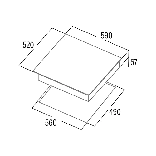 TD 6003 BK Ceramic hob