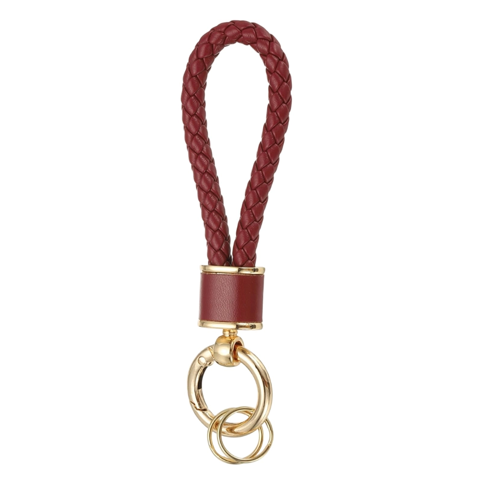 Braided Leather Keychain - Animal