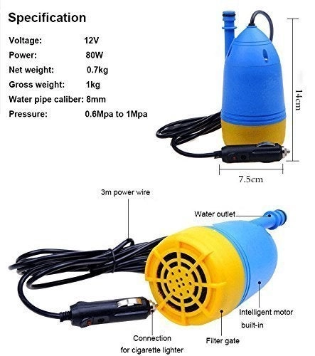 Plastic Car Wash SelfPriming High Pressure Automatic Electric Washer - 10m hose