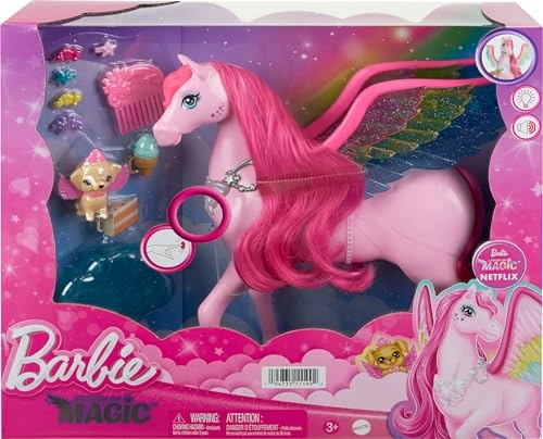 Barbie A Touch of Magic Pegasus - Lights and Sounds 10 Accessories Ages 3+