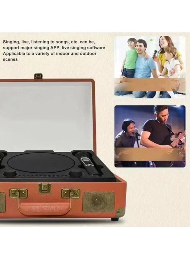 Karaoke Bluetooth Speaker - 2 Microphones