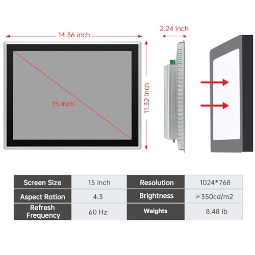 DM15FAAC - 1024 x 768 Pixels 15 Inches
