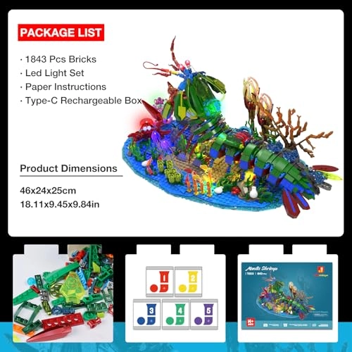 Mechanical Mantis Shrimp - 1843pcs