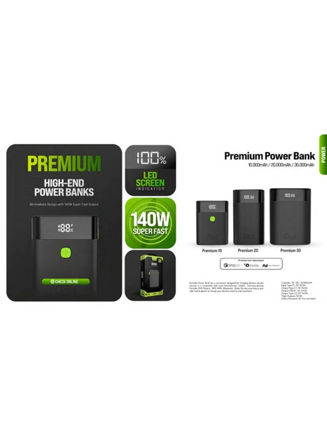 Premium Power Bank - 10000 mAh 22.5 Watt