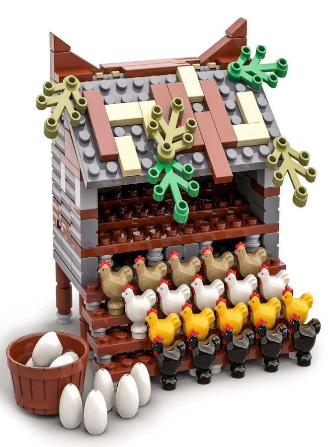 Farm Animal Chicken Coop - Chicken 190 pcs