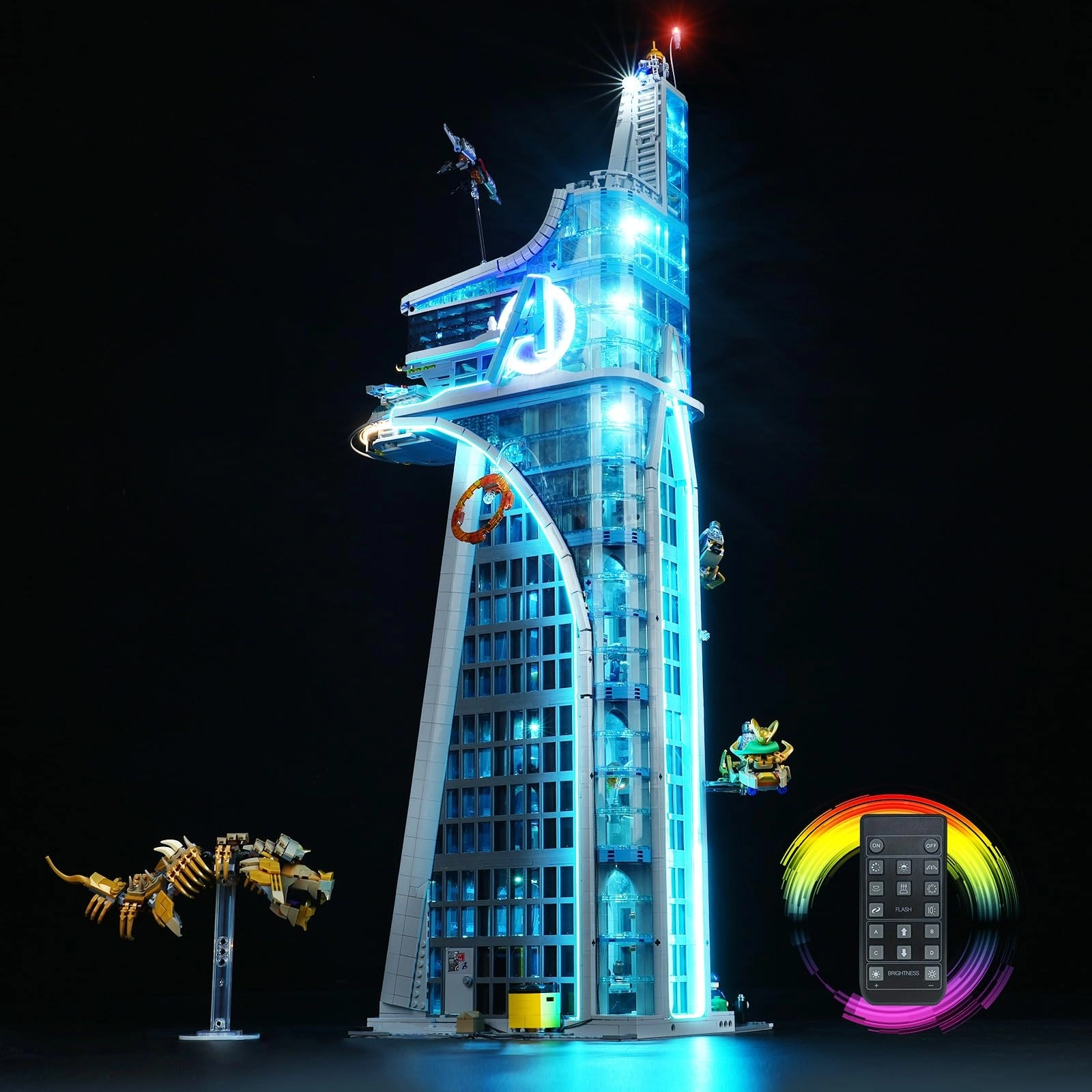 DALDED LED Light Kit - Plastic Marvel Avengers for LEGO Marvel Avengers Tower 76269