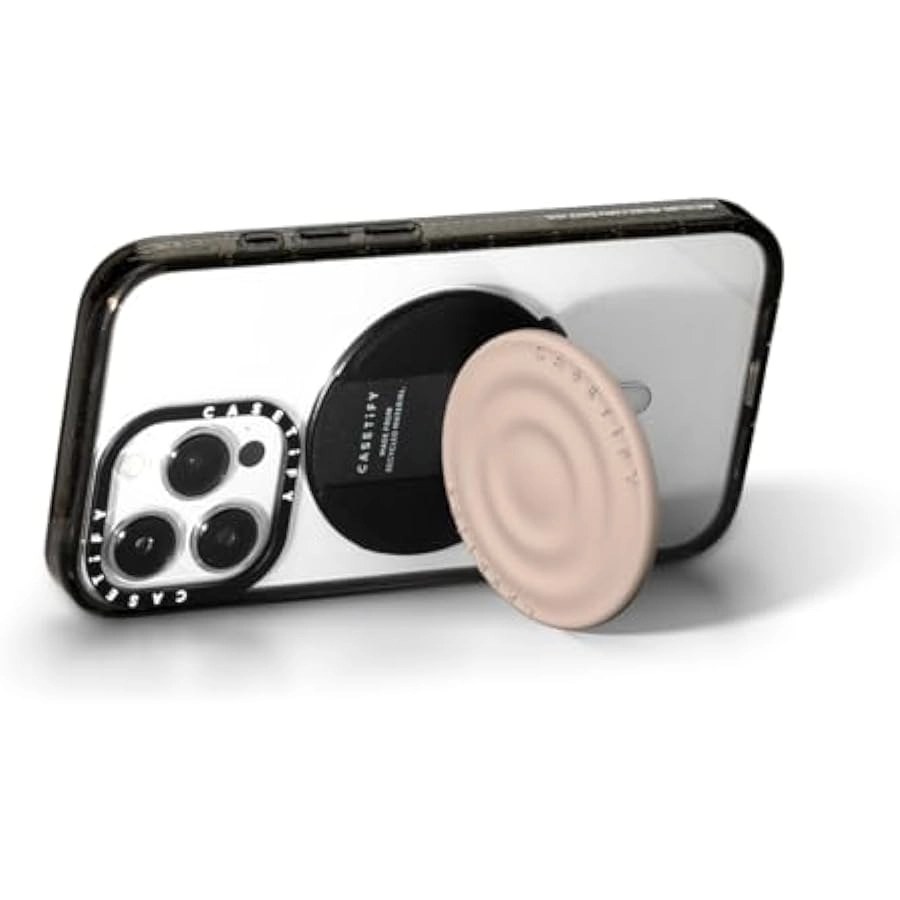 Snappy Ripple Grip Stand - Compatible with Magsafe White