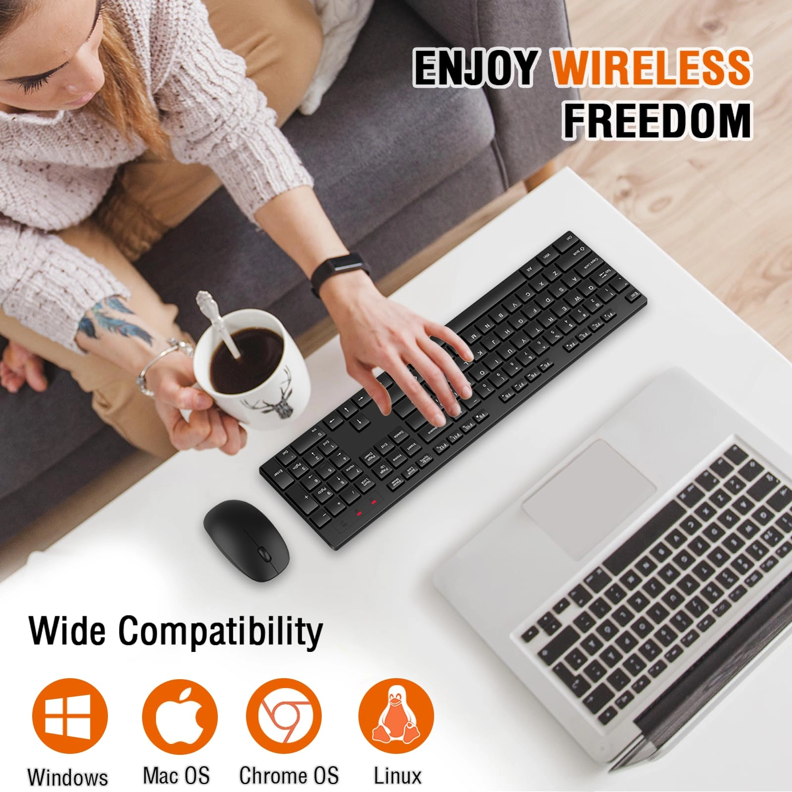 Keyboard and Mouse Combo - QWERTY Wireless
