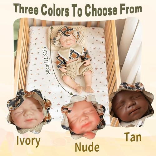 Reborn Baby Doll - 11.8in Silicone Boy Ages 3+
