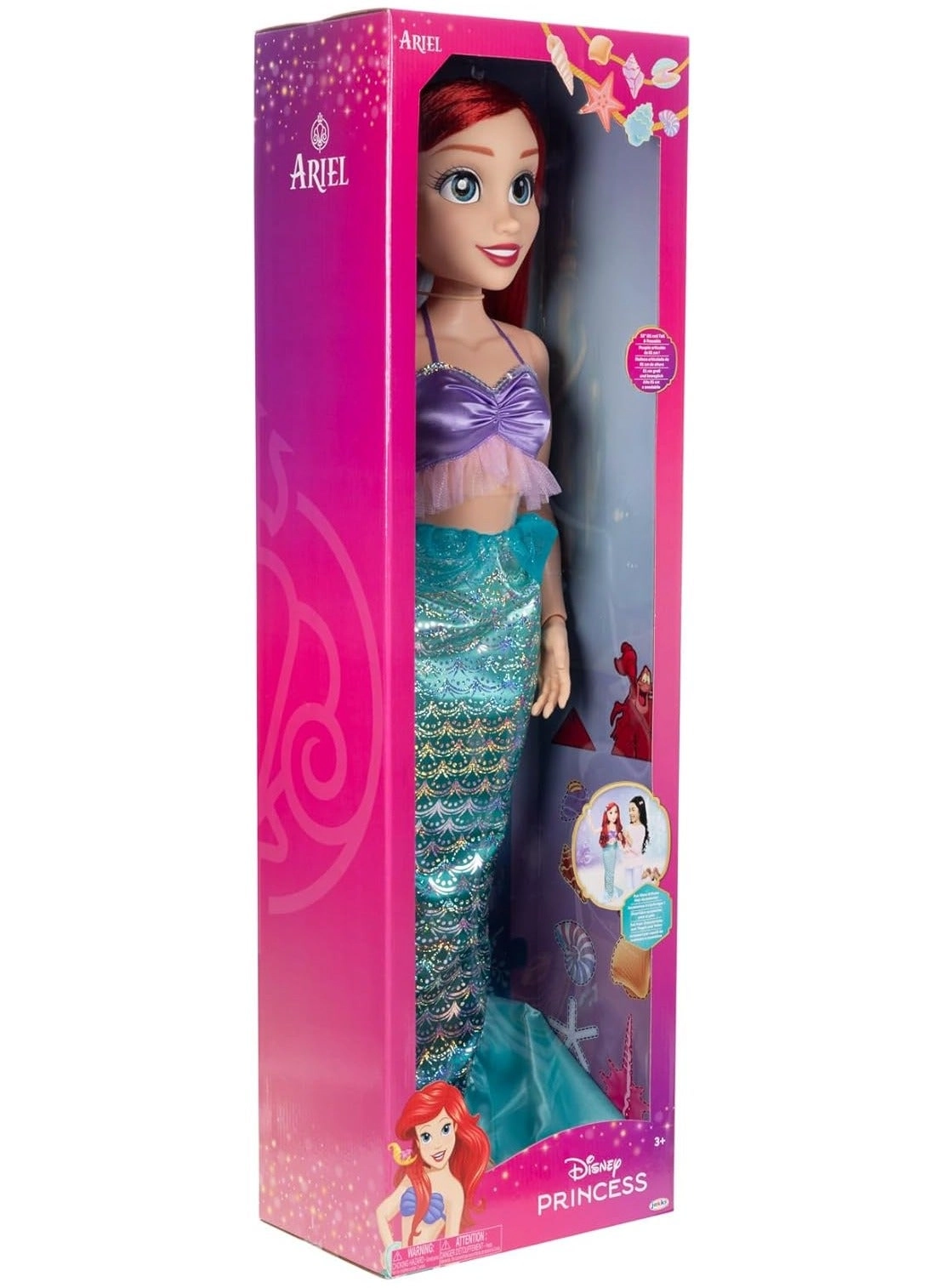 Ariel Doll - 32-Inches Plastic Ages 3+