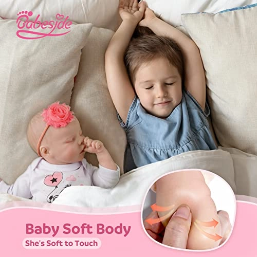 Reborn Baby Doll - 17 Inch Soft Fabric Body Sleeping Ages 3 months+
