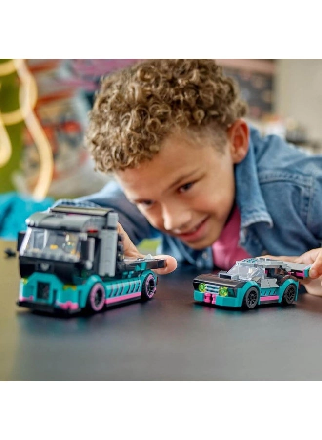 City Race Car and Car Carrier Truck (60406)
