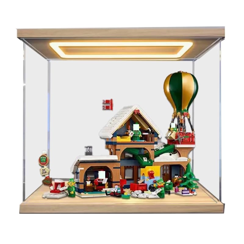 Clear Acrylic Display Case (10339) - Wood Bottom