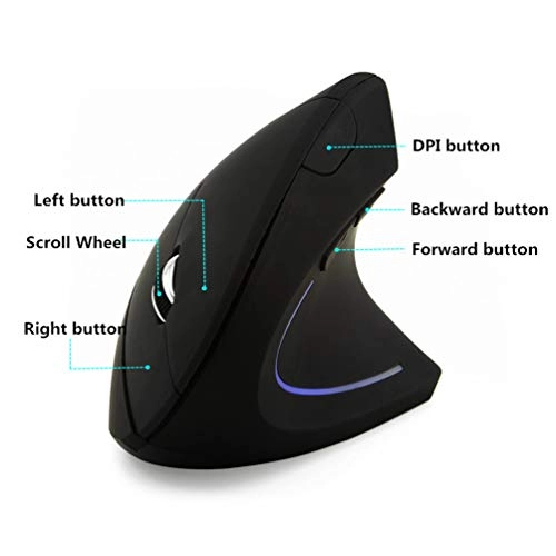 Left Handed Ergonomic Vertical Mouse - USB