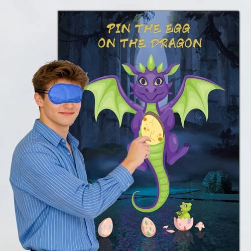 Dragon party poster pin game - 15 years and up