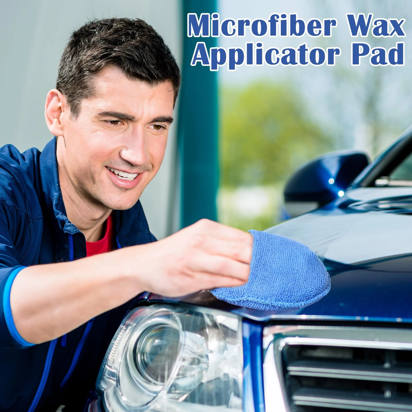 Microfiber Wax Applicator Pad - 5"