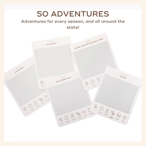 California Adventure Bucket List - 50 Scratch-Off Cards Multicolor