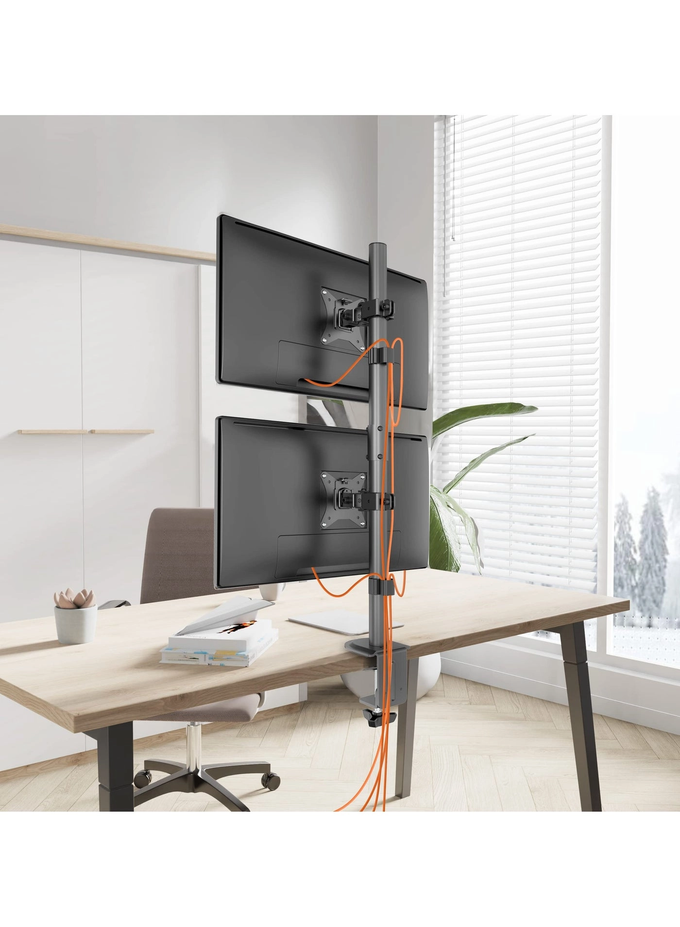 Dual Monitor Stand - 32 inch 75mm x 75mm 100mm x 100mm