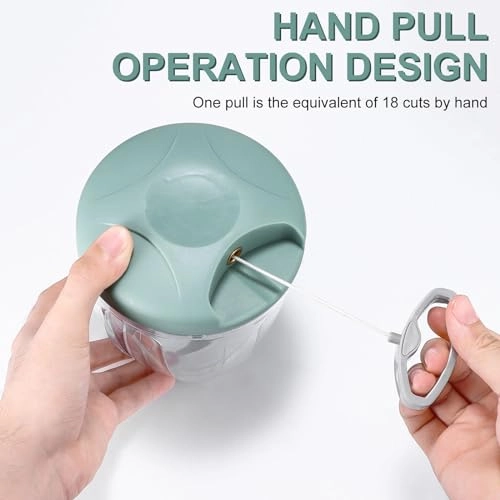 Manual Food Chopper - 900 ml 5 Blades