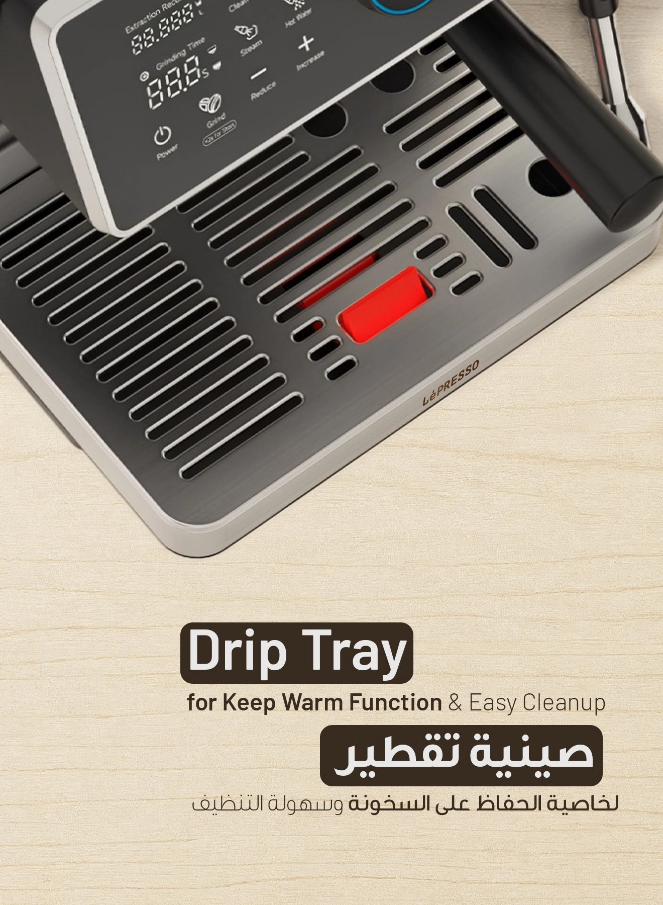 LPCFFVSA0047SL - Dual Boiler Dual Pump Touch Display Conical Burr Grinder Milk Steamer