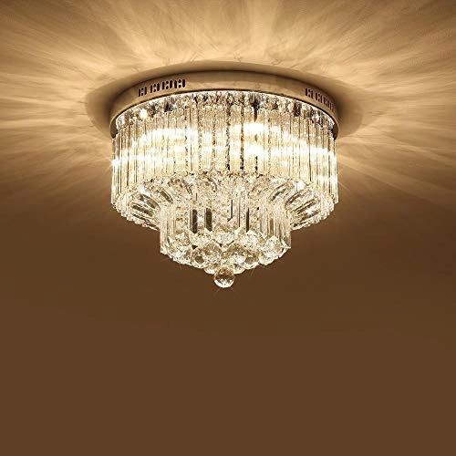 K9 Crystal Raindrop Chandelier - Flush Mount LED