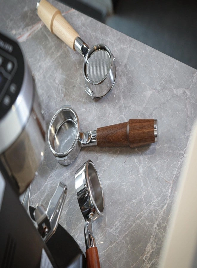 Bottomless Portafilter - 58mm E61 Group Head Walnut