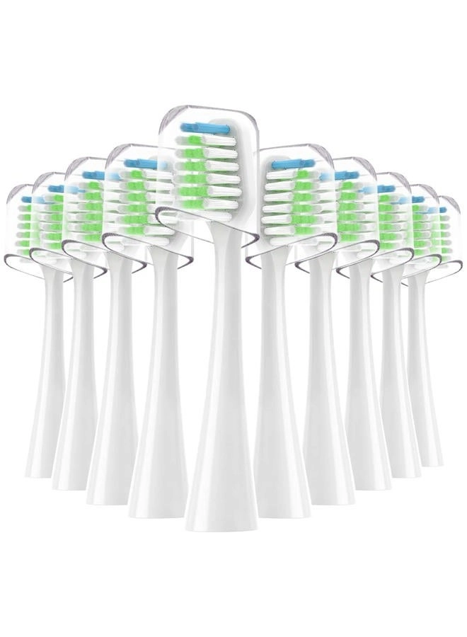 Mullburry Replacement Toothbrush Heads - CC-01CD010-1 WP-861 10 Count Medium Bristle