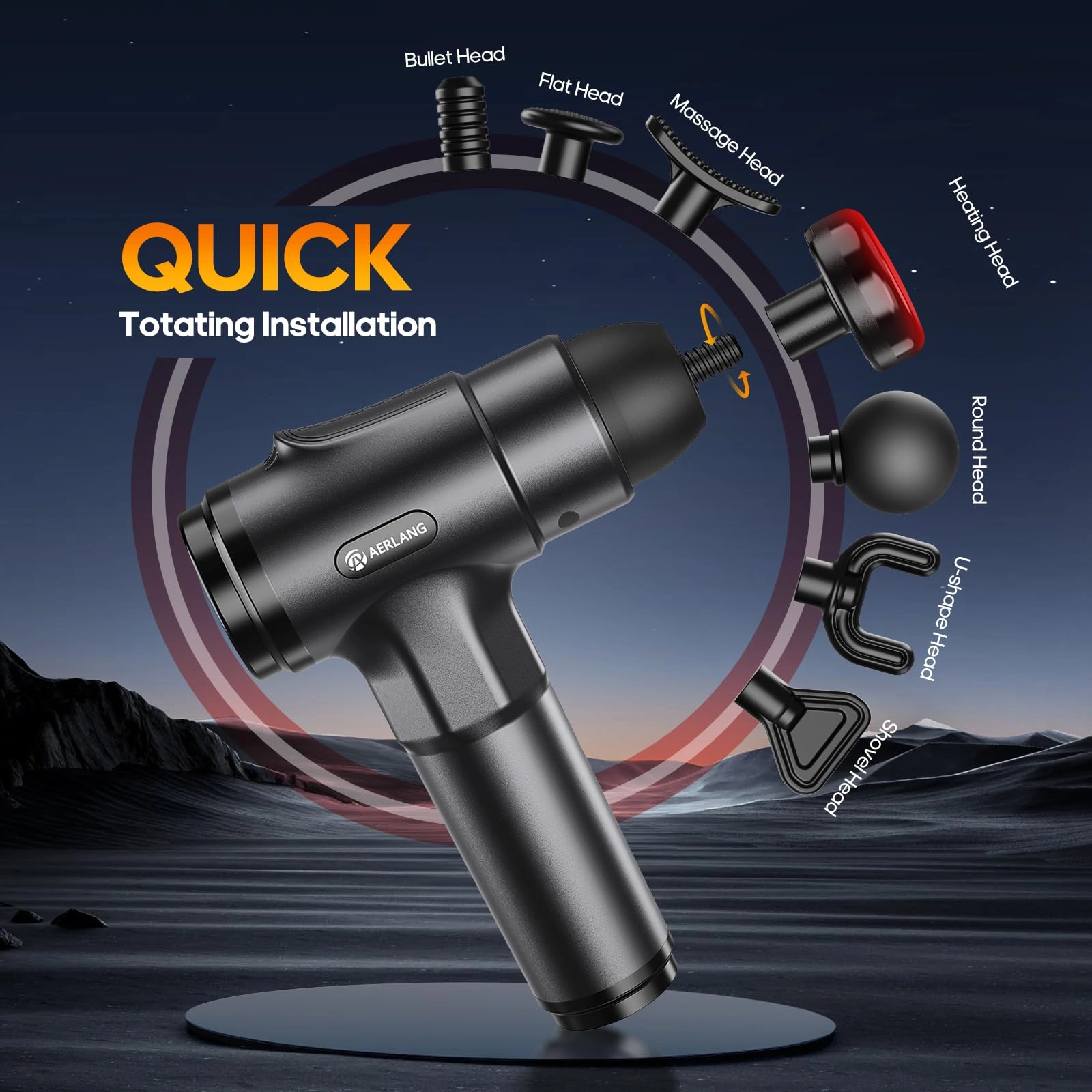 Massage Gun with Heat B0D77QGG74 Massage Gun