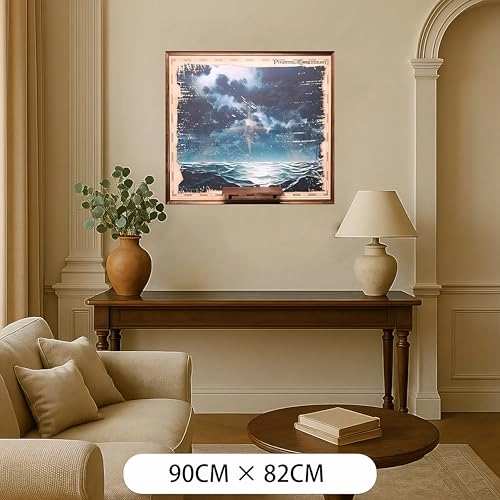 Wall Mount Display Stand - Compatible with 10365 Walnut wood