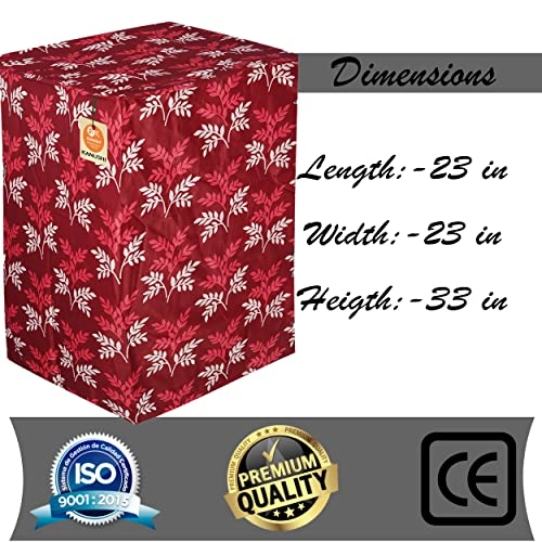 Front Load Washing Machine Cover - Washable Dustproof 23x23x33