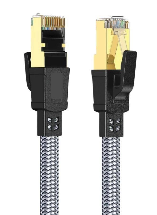 CAT8 Flat Braided Ethernet Cable - 5M