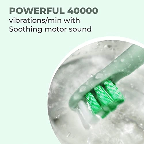 Vibe Electric Toothbrush - 40000 strokes/min 2 Brush Heads 5 Cleaning Modes