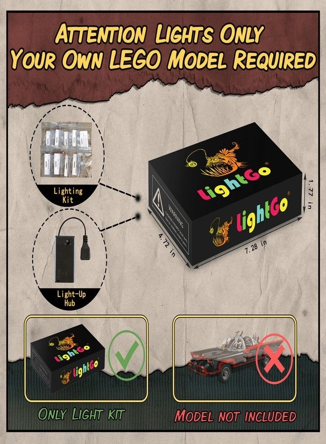 LED Lighting Kit - Batman for Lego 76328 The Classic TV Series Batmobile Remote Version