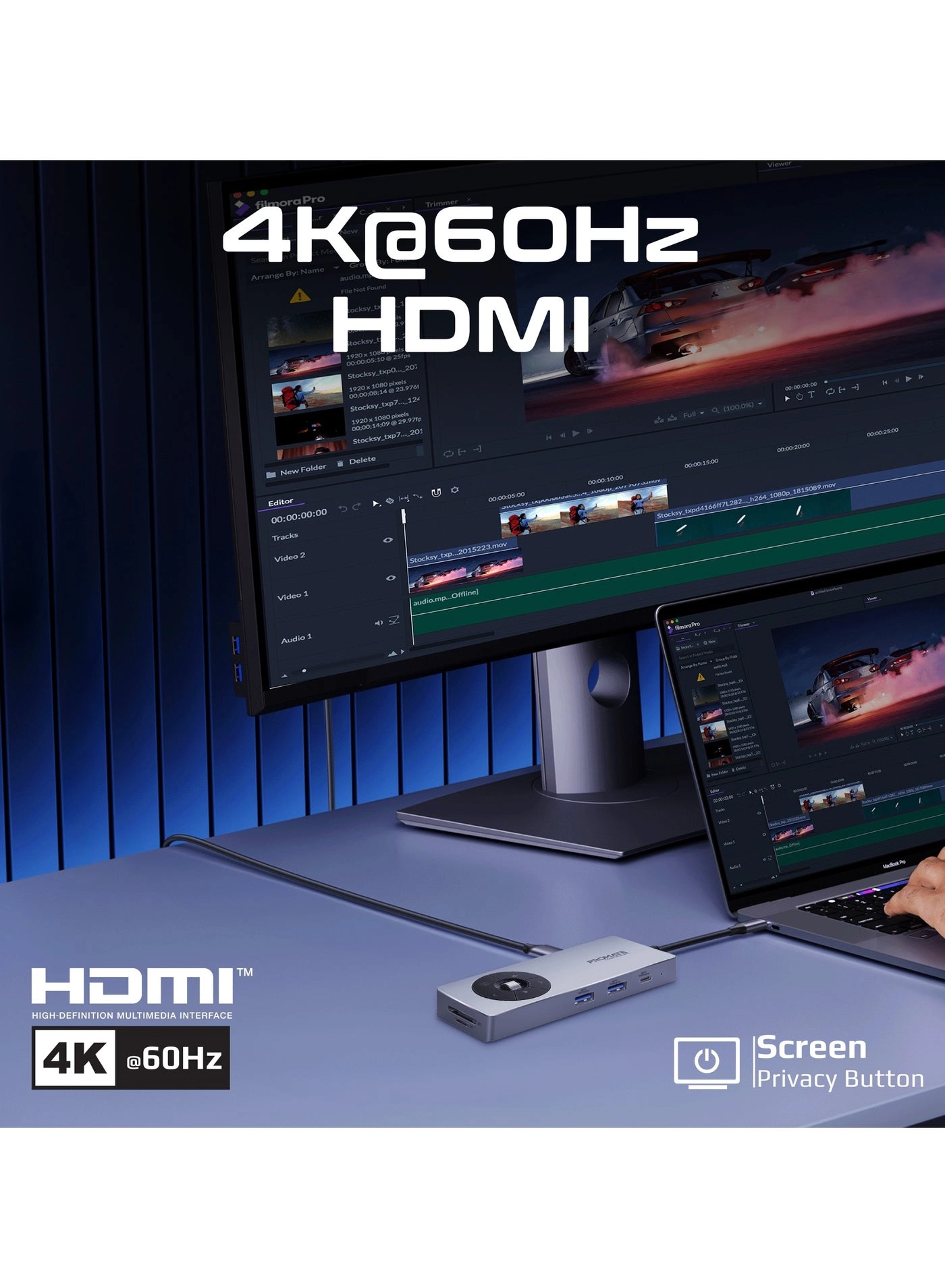 ComandHub-Pro - 14-in-1 100W Power Delivery 4K@60Hz HDMI