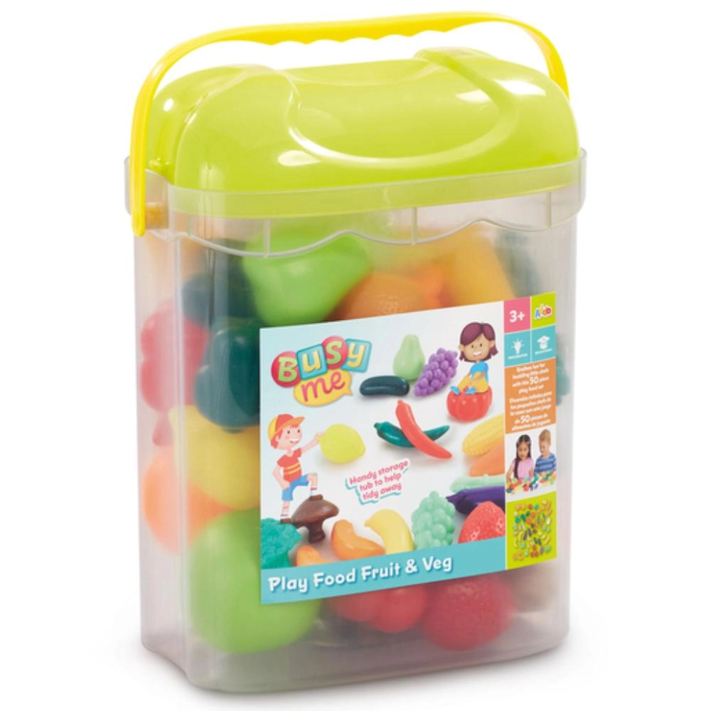 Busy Me Kitchen Fruit And Vegetable Food Playset - 50 pcs (527-315_13137_B)