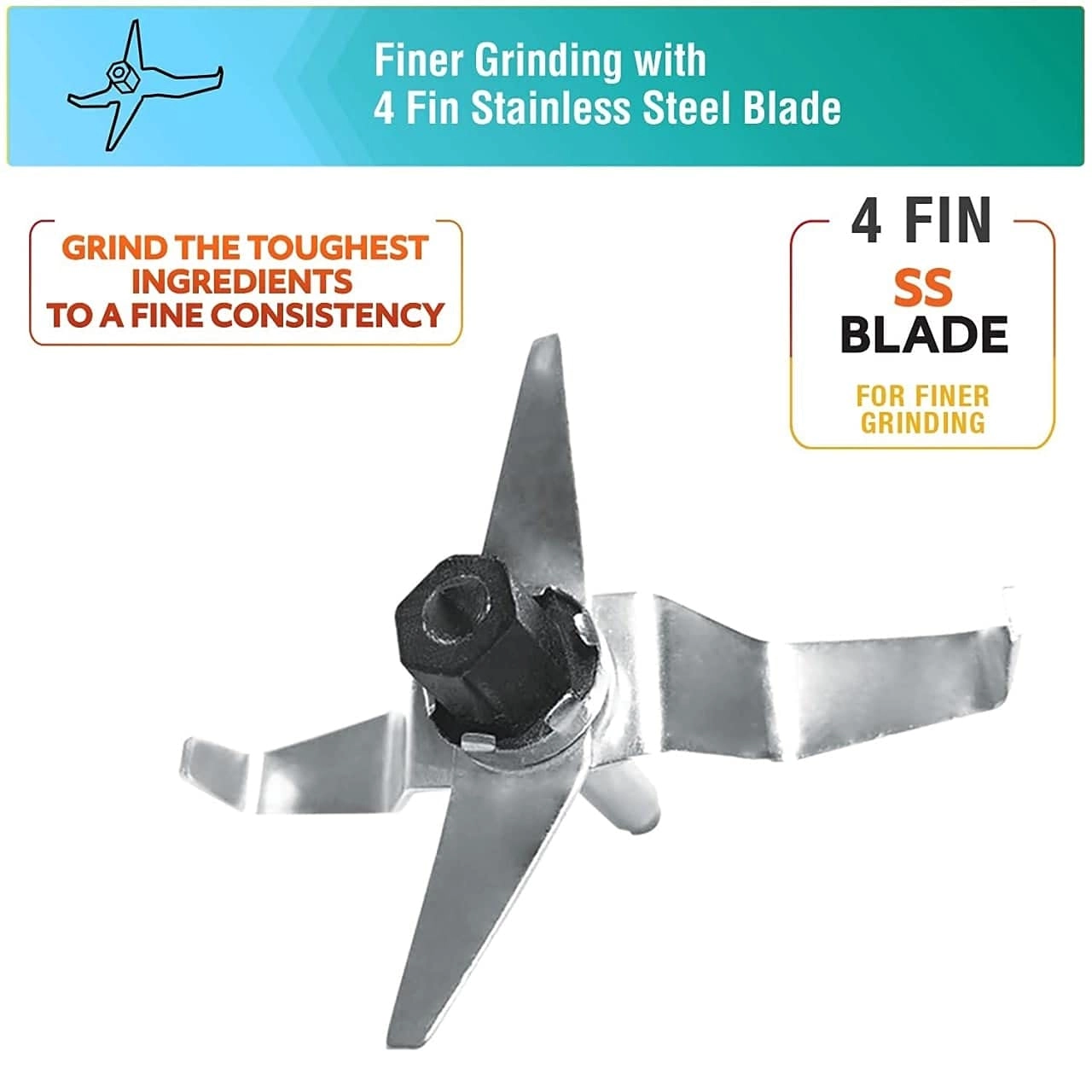 Set of 4 Mixer Jar - 3 Stainless Steel 1 Juicer