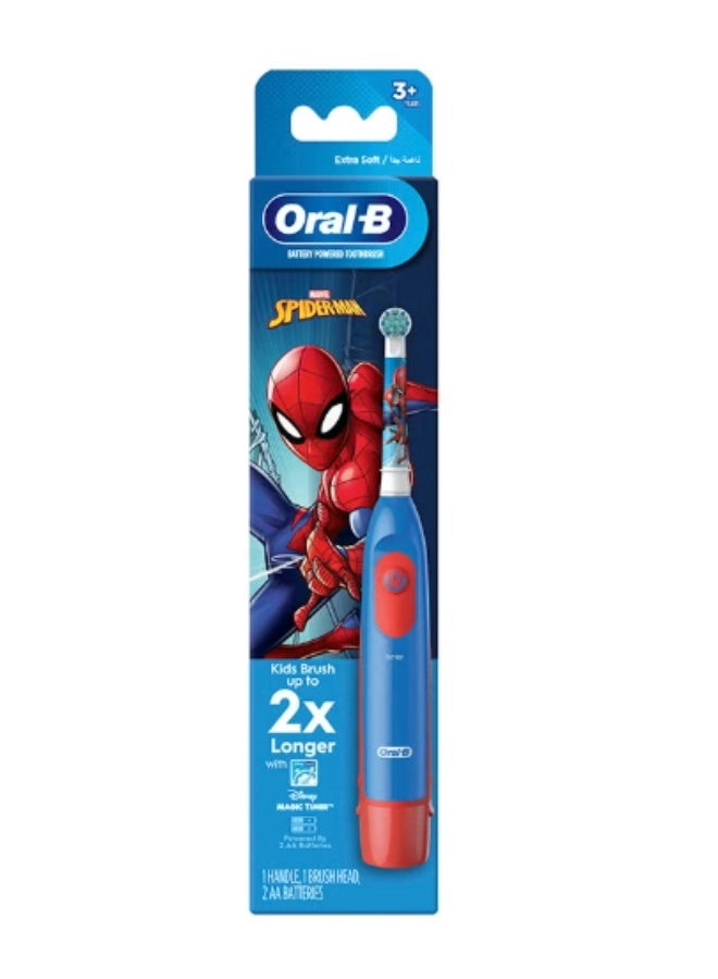 Kids Battery Brush - Spiderman 3+ Years