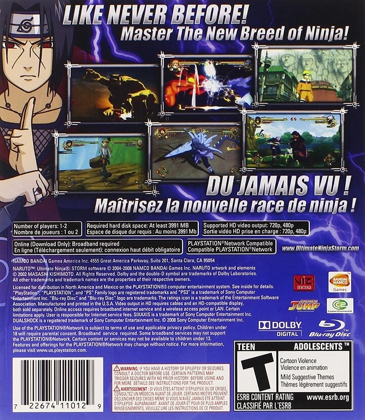 Naruto Ultimate Ninja Storm - PlayStation 3