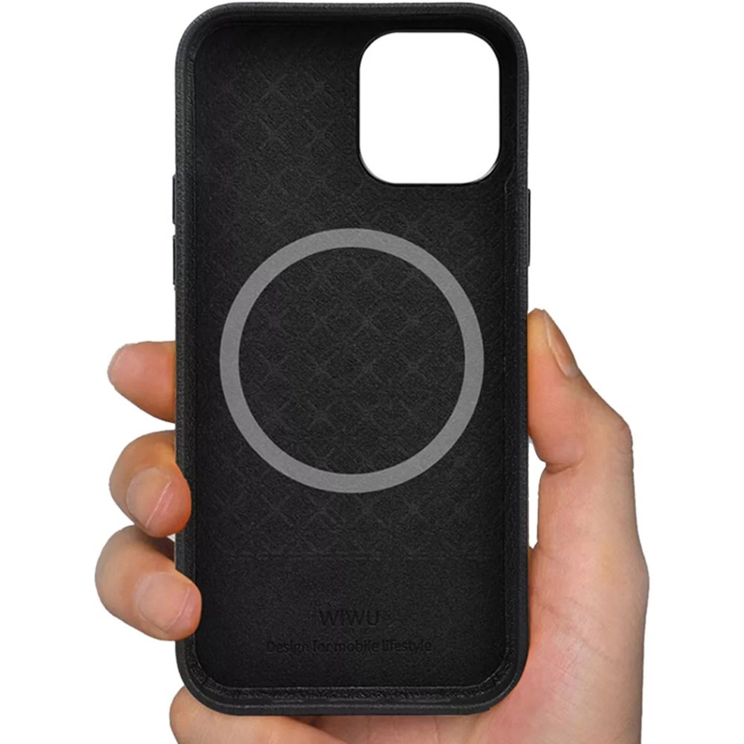 Magsafe Case - Polyurethane, Metal Back Case for iPhone 13