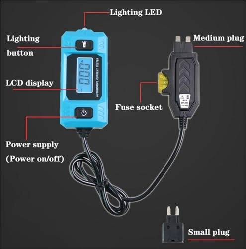 Automotive Circuit Fault Probe Tester - 20A 48VDC