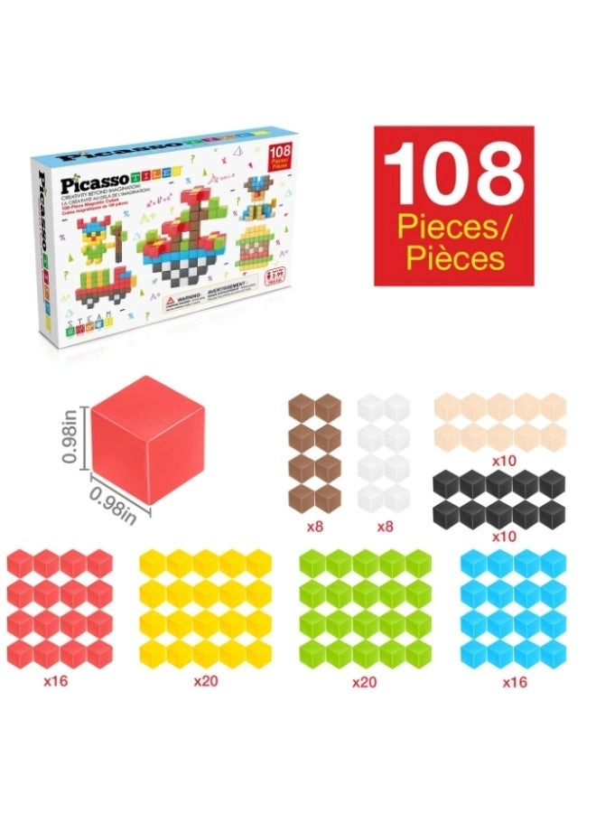 Magnetic Cubes - 108 pcs