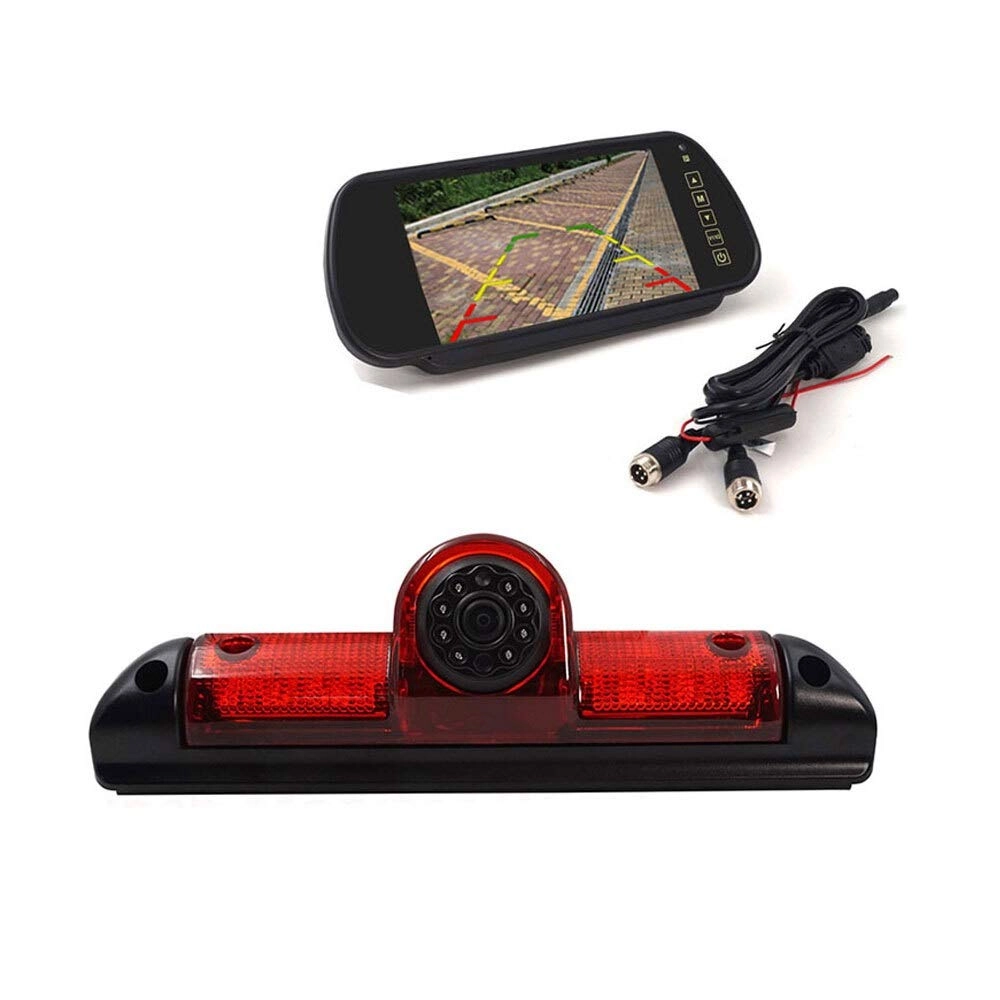 7 Inch Monitor + Wireless Brake Light Rear View Back Camera - Night vision 1280*720 Px