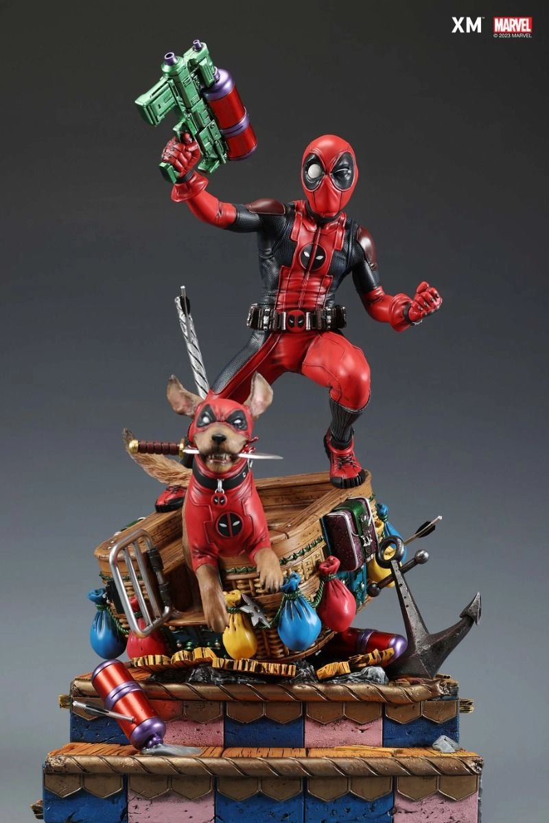 XM STUDIOS Kidpool and Dogpool Statue