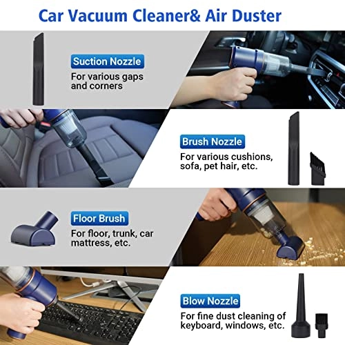 Handheld Car Vacuum Cleaner - 4000mAh