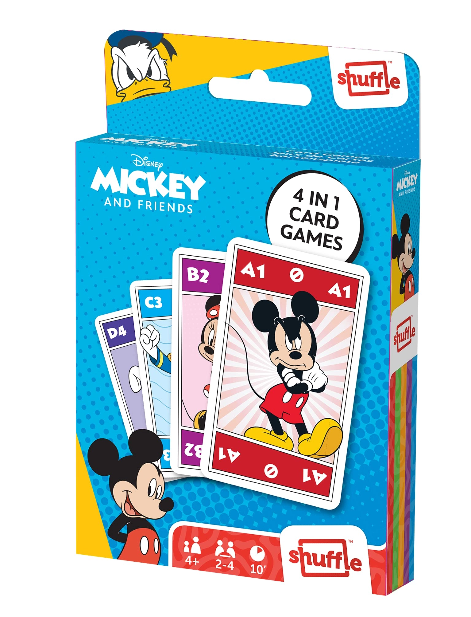 Shuffle Mickey & Friends Card Games - 4 in 1 Snap Pairs