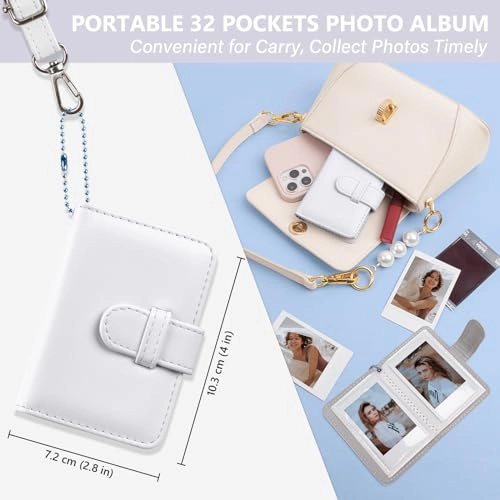 Camera Case - Instax Mini 12 + Photo Album + Photo Frame + Stickers + Lens Filter + Selfie Mirror